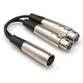 Hosa Adapter XLRM - 2xXLRF XLR Han til 2xXLR Hun